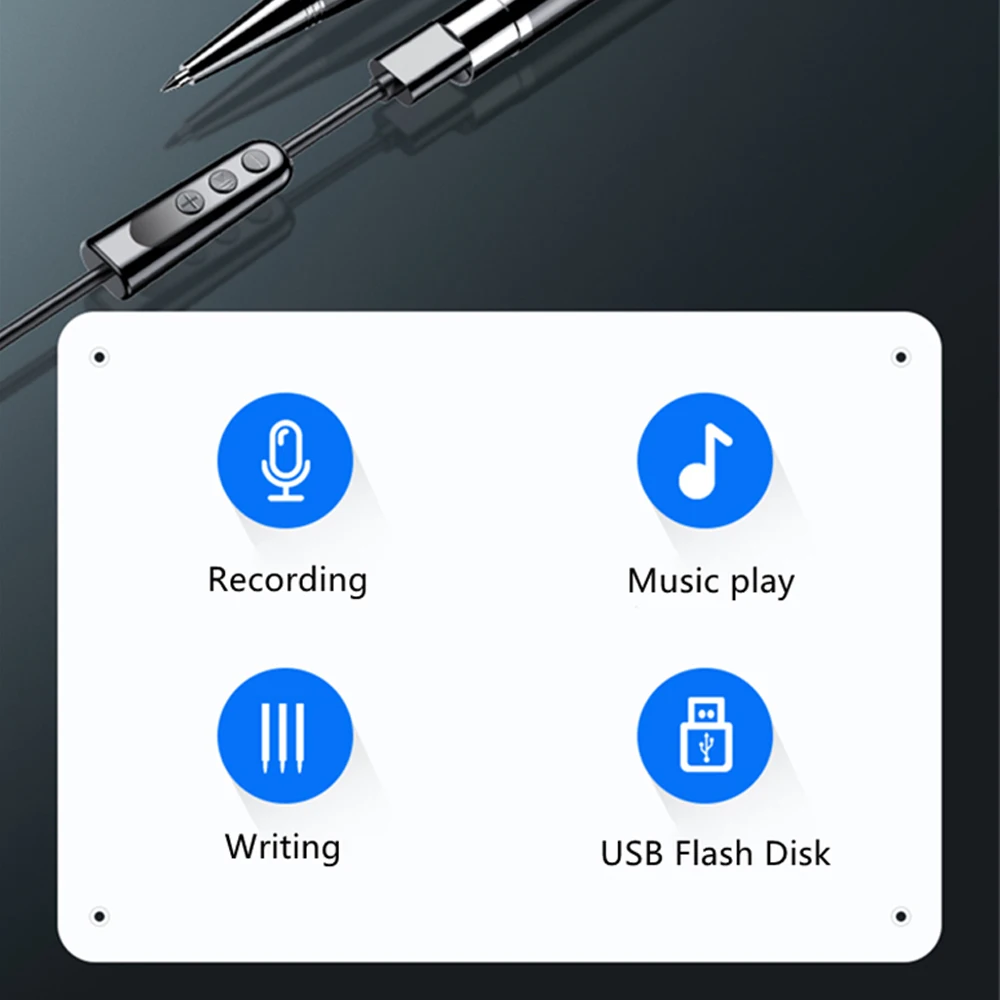 Mini Recorder: Professional Voice Recorder, Digital, USB, MP3 Playback