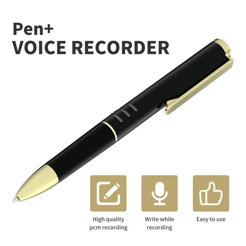 64g Digital Voice Recorder Audio Recorder with Noise Reduction and Stereo Recording