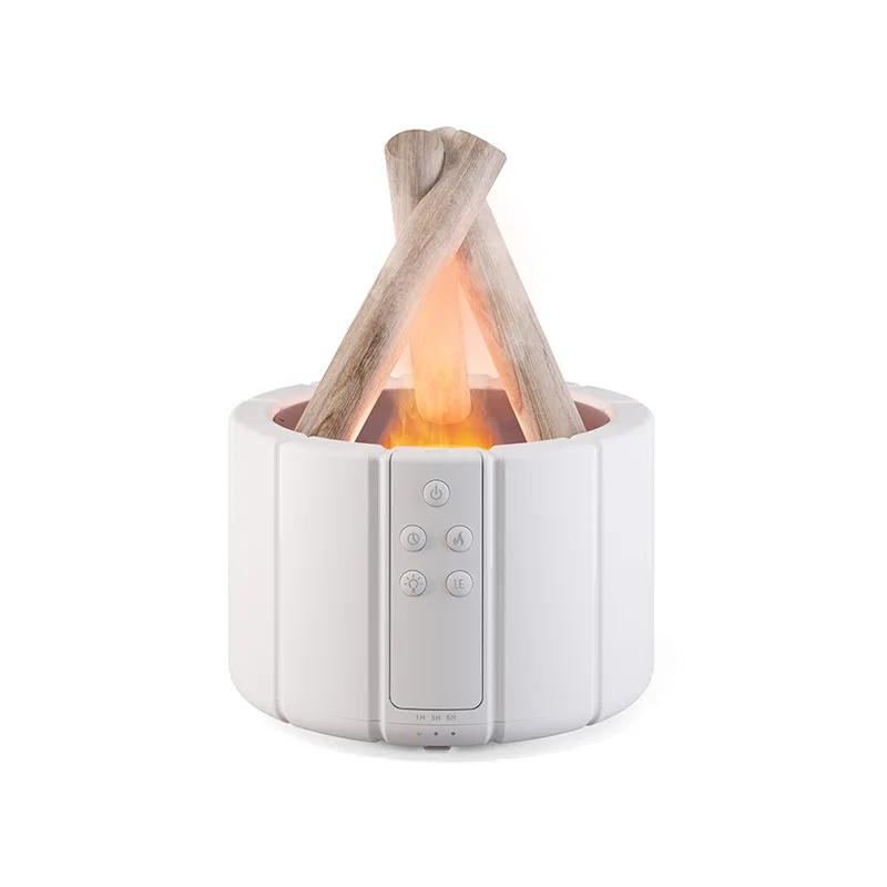 Creative Simulation Flame Diffuser Home Office Desktop Aromatherapy Diffuser 250ml With Remote Control