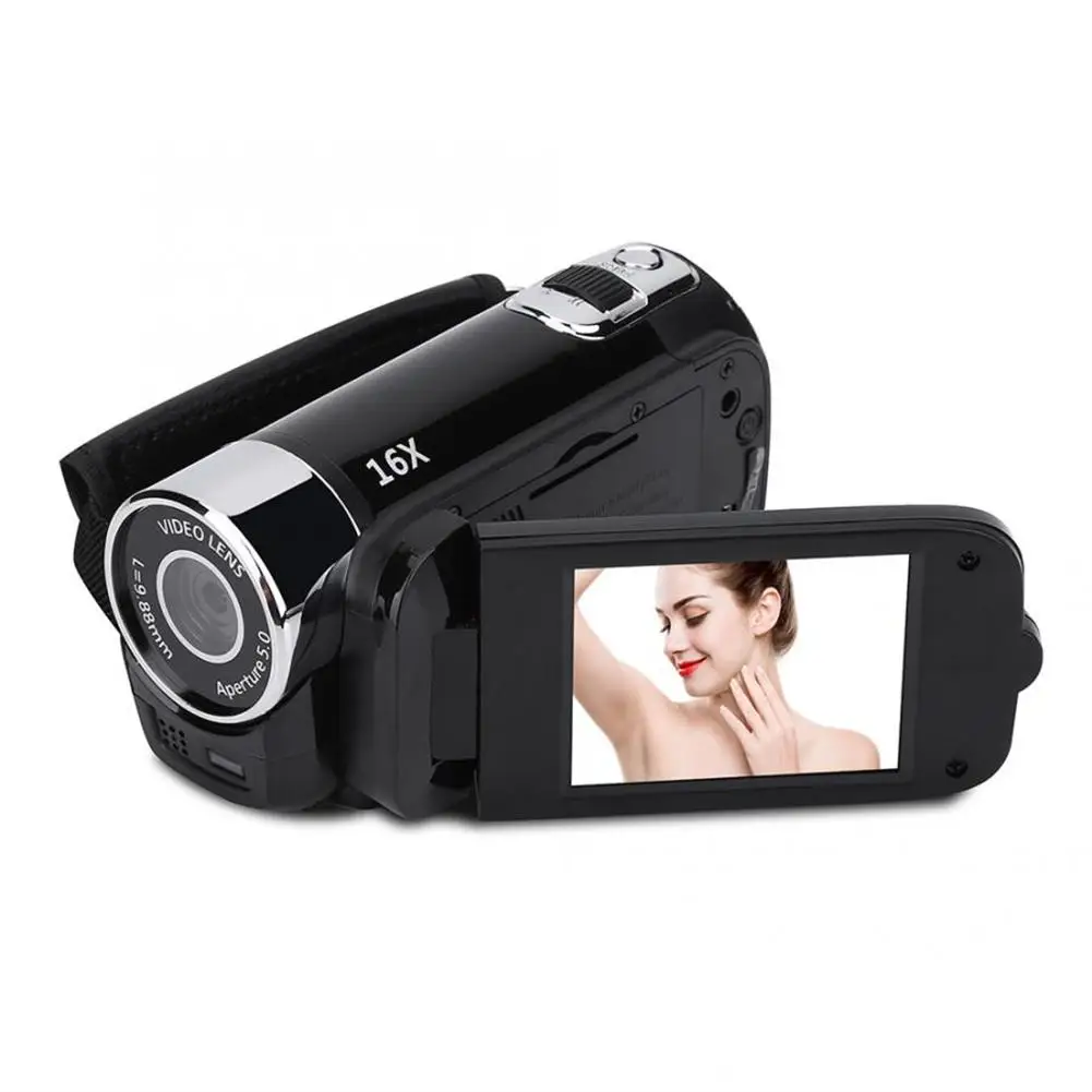 1080p Full HD 16MP DV Camcorder Digital Video Camera 270-degree Rotation Screen 16X Night Digital Zoom Recording DVR DV