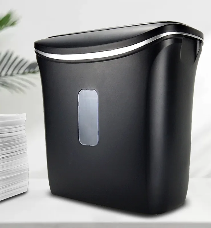 Electric Paper Shredder Office File Card Fragment Particle Shredder 4-Level Confidential Paper Shredder