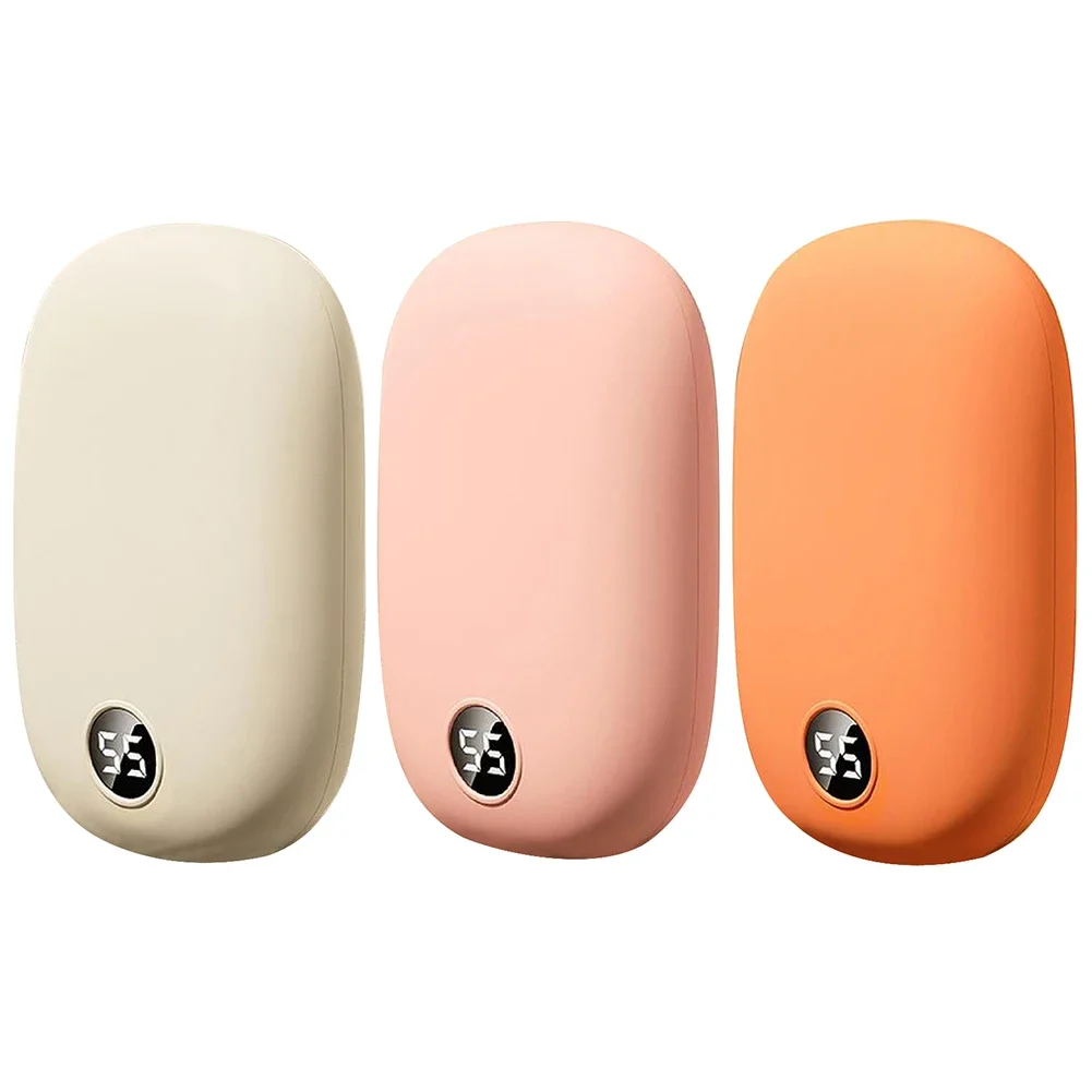 Rechargeable USB Hand Warmer Power Bank Portable Electric Heater with LED Digital Display