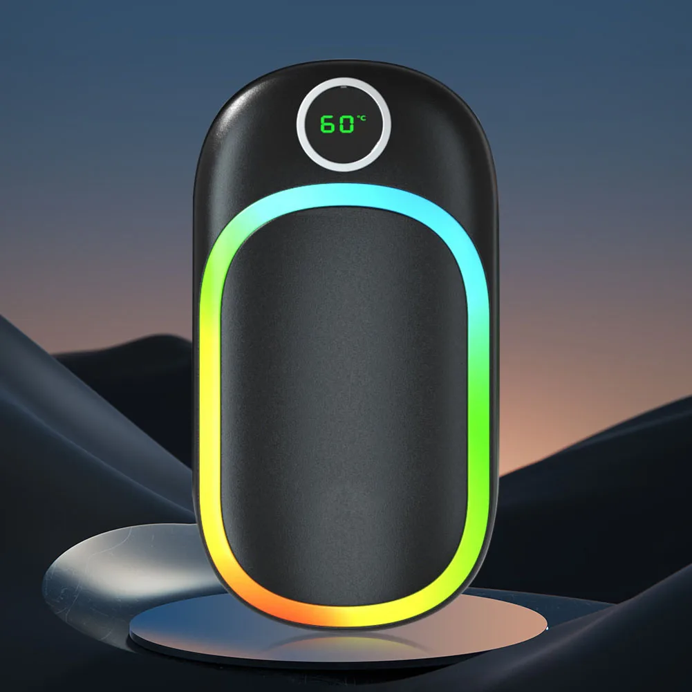 USB Rechargeable Outdoor Hand Warmer Power Bank Portable Pocket Heater for Cold Weather