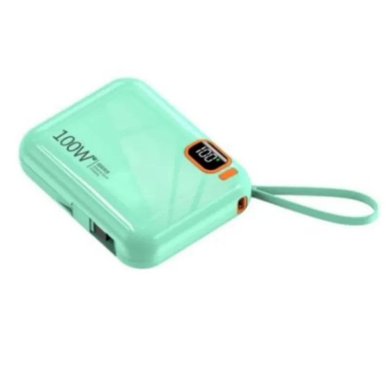 Two-Way Quick Charger Mini Power Bank with Cable Tragbare Power Bank