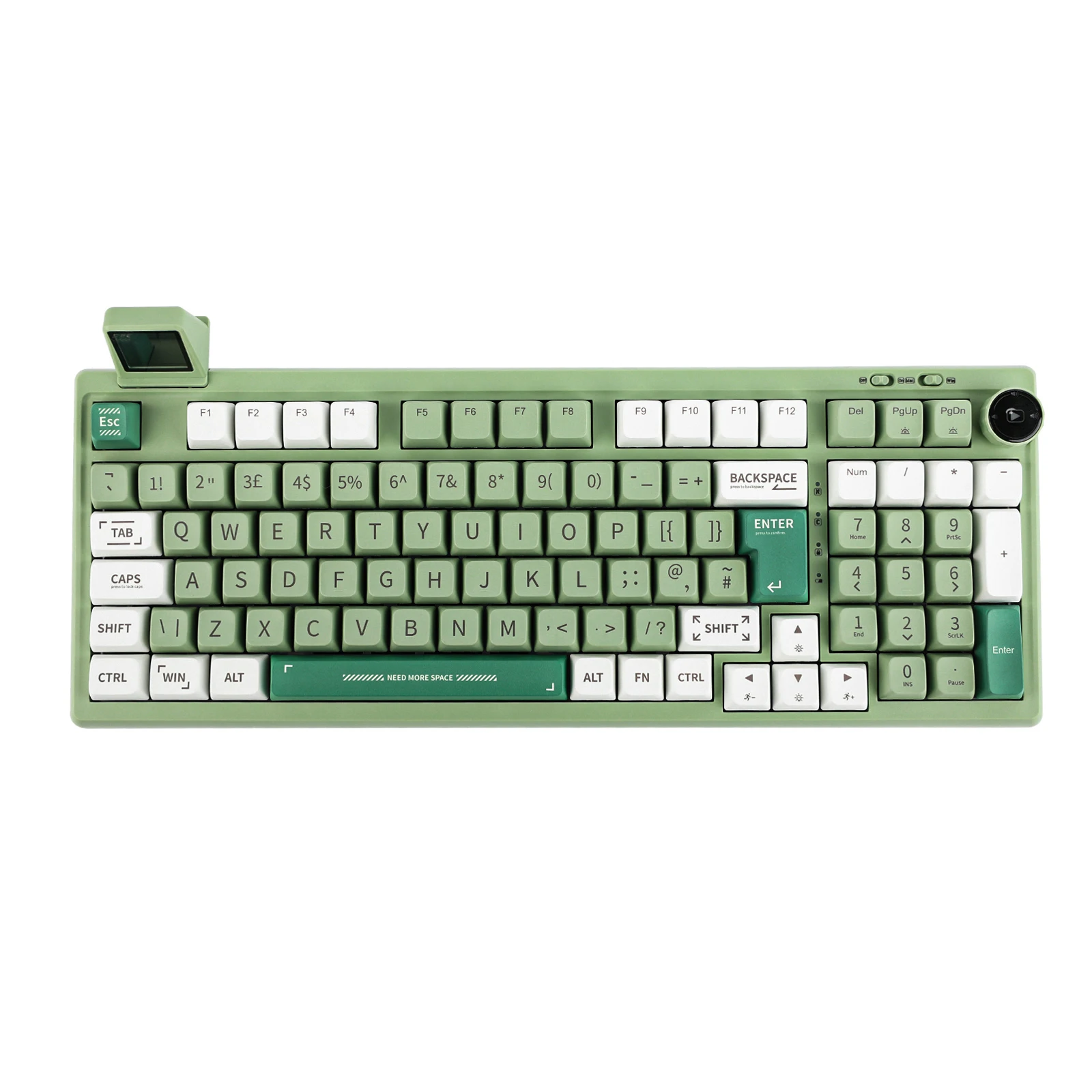 Bluetooth 5.0/2.4G Wireless/Wired Mechanical Keyboard Customizable Mini Display Gasket-Mounted