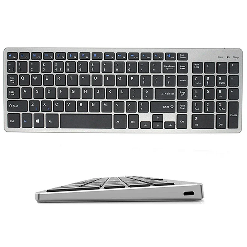 Bluetooth Wireless Keyboard Rechargeable Keyboard