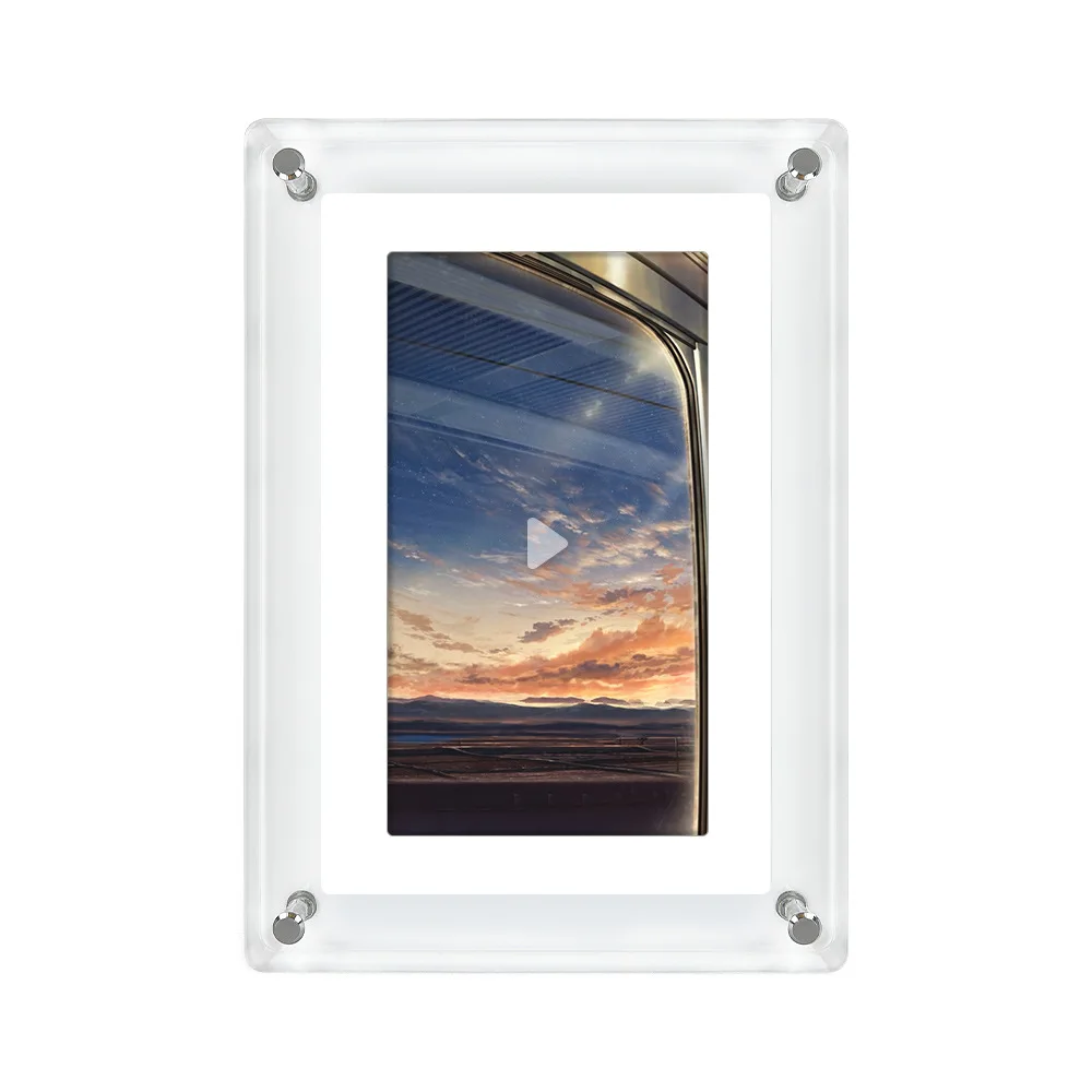 Digital Photo Frame IPS Screen 2g Memory Vertical Display  With Speakers Support Video Playback Photo Rotation