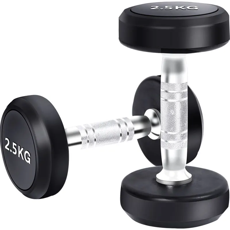 Steel Dumbbell For Indoor Fitness, Rubber-Coated,Not Easy To Rust,Men's Professional Dumbbell,Plates