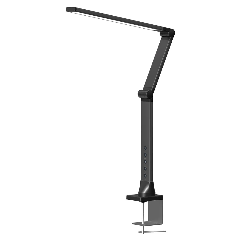 Long Arm Aluminum Remote Control Dimming Metal Clip Lamp Office Study Eye Protection Desk Lamp