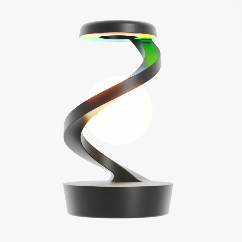 Spinning LED Night Light Desk Lamp Table Lamp Swiveling Color Changing For Home Office Bedroom