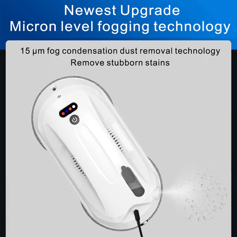 Ultra Thin Window Cleaning Robot With APP&Remote Intelligent Automatic Water Spray Electric Vacuum Cleaner Robot