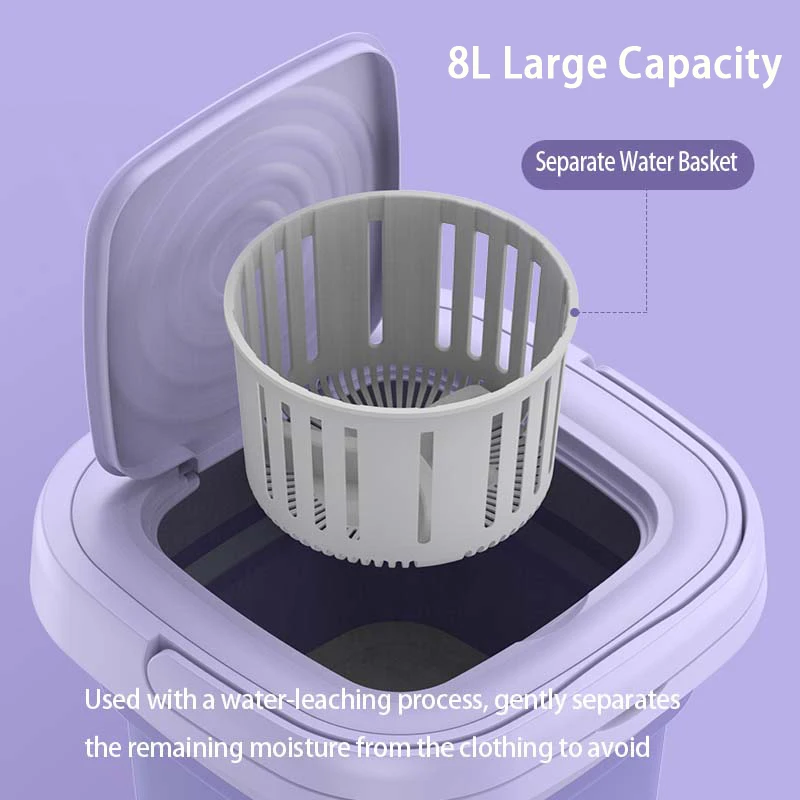 Portable Foldable Washing Machine With Spin Dryer ...