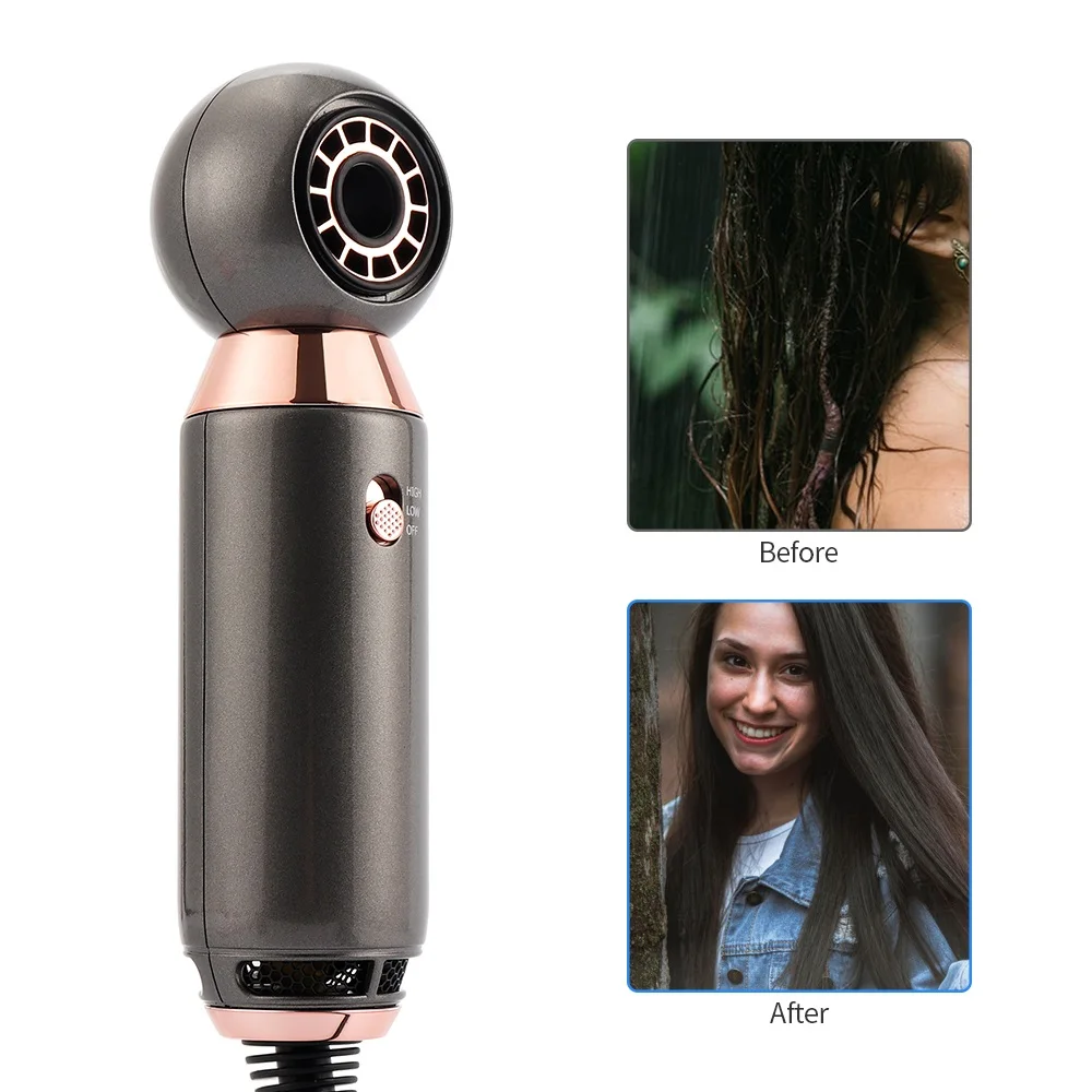 Negative ion hair dryer Mini Hair Dryer Portable Personal Hair Dryer Hot And Cold Wind Negative Ionic Hammer Blower Dryer