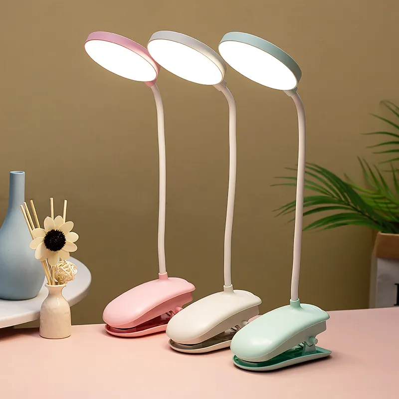 Multifunctional Led Desk Lamp With Flexible Gooseneck Touch Dimming Clip For Offices And Computer Desks