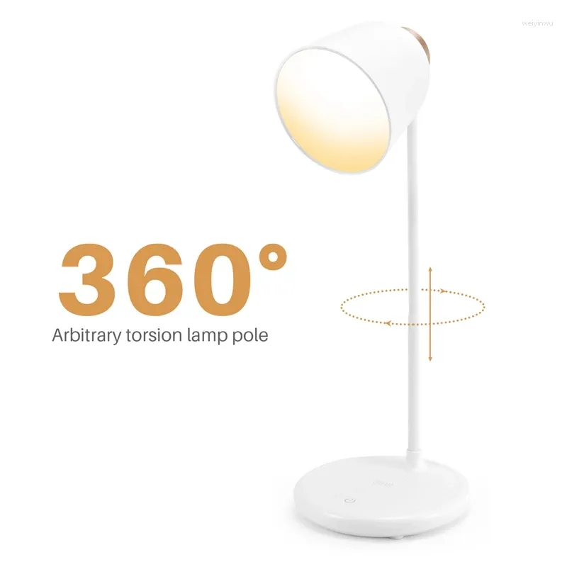 Eye Protection Touch Dimmable LED Lamp Student Dormitory Reading Office Desk Lamp