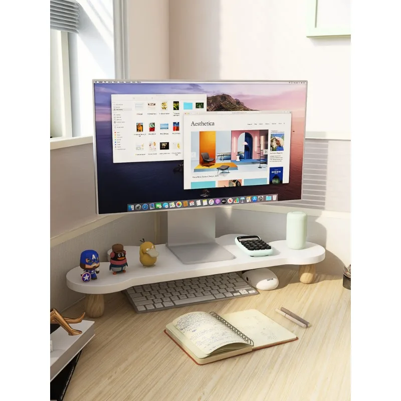 Corner Of The Workstation Computer Heightening Stand Display Base Desktop Storage Stand Desk Shelf Display Screen Elevation