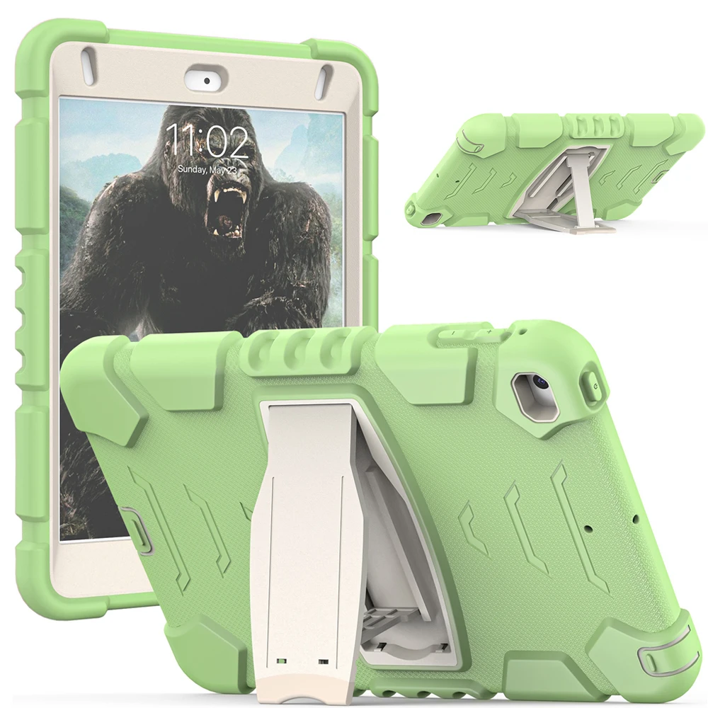 For Ipad  7.9 inch Protective Case Child Safety Armor Shockproof PC Silicone Hybrid Stand Tablet Case