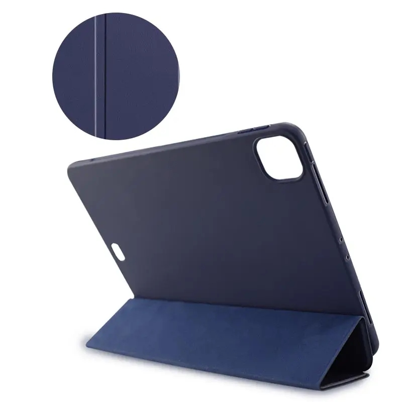 Smart Case Leather Cover Auto Sleep Tri-Fold Soft Shell Stand Case For Ipad 11 Inch