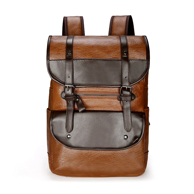 Men's Backpack Genuine Leather Backpack Large Lapt...