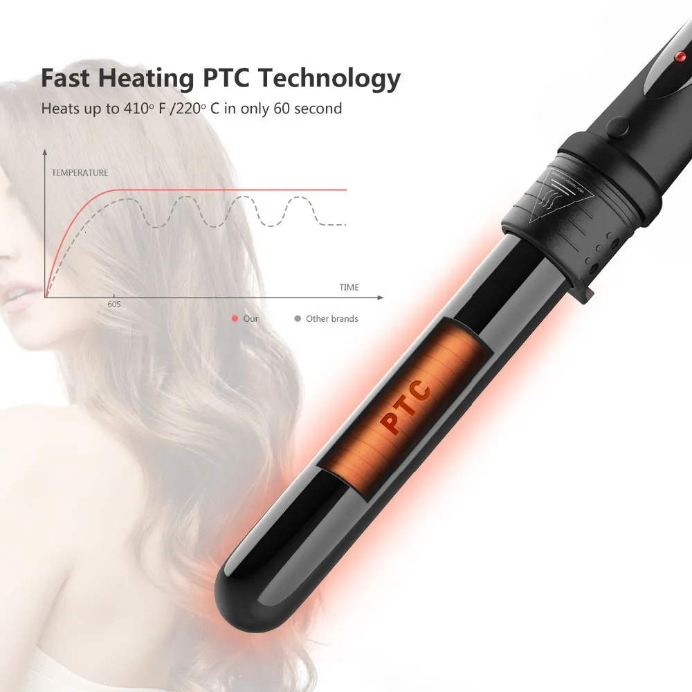 Curling Irons 5 In 1 Hair Curling Iron Multifunctional Barrel Rotating Professional Salon Hair Curler