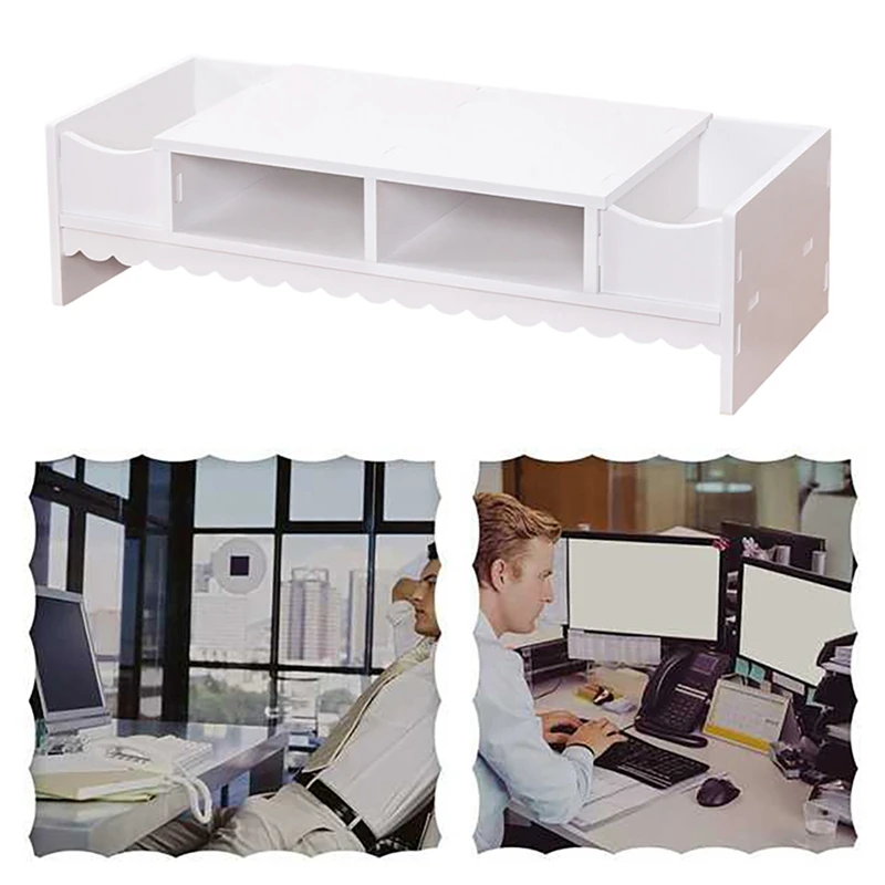 Extended Monitor Shelf Desktop Keyboard Storage Organizer Extended Shelf For Laptop Desktops Printers