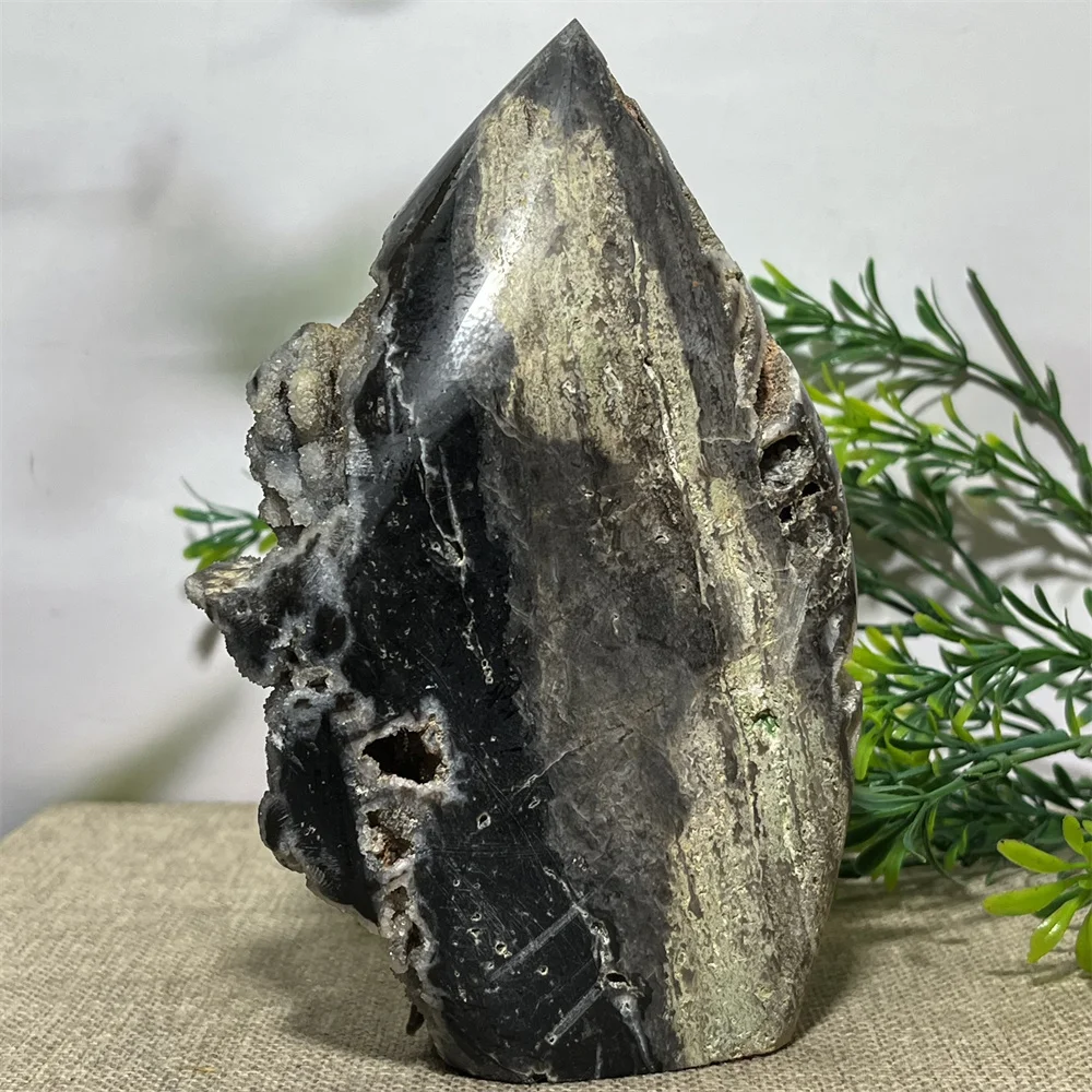 Crystal Natural Druzy Sphalerite Point Specimen Wa...