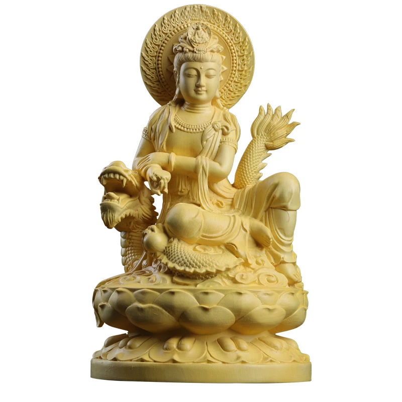 Boxwood Wood Statue Figure Statue Buddha ...