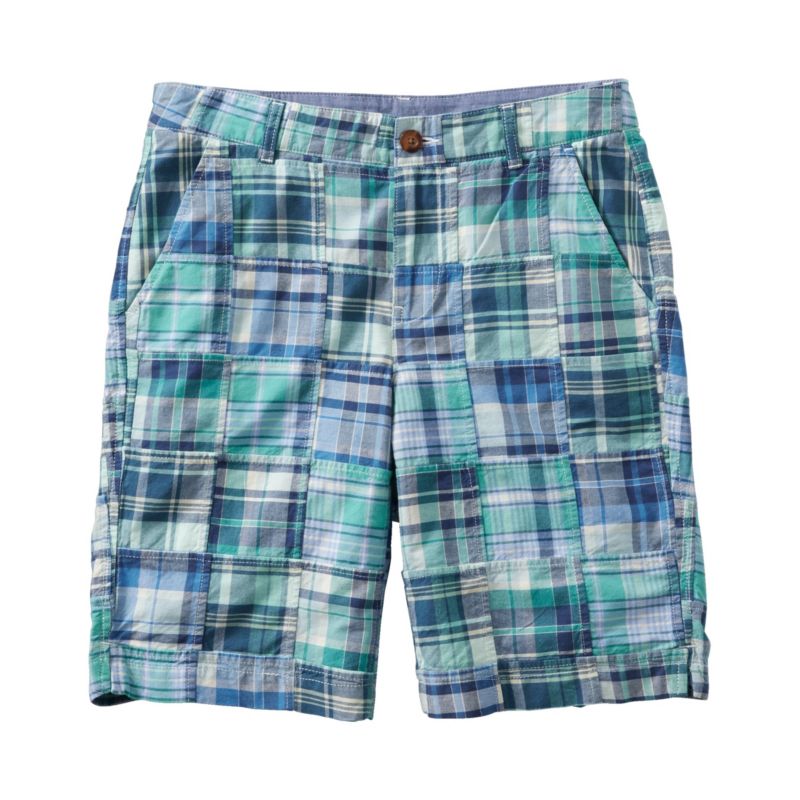 Men's Comfortable Stretch Shorts Splicing Plaid Su...