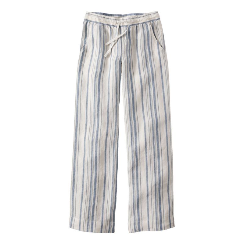 Women's High Quality Washable Linen Trousers Casual Fashion Simple Striped Spring And Summer Trousers