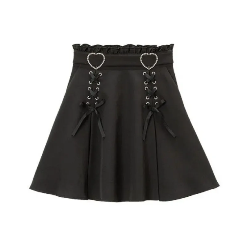 Fashion Short Women's Skirt New High Waist Slim Fit A-Line Non-Slip Hip Skirt Y2k Punk Skirt