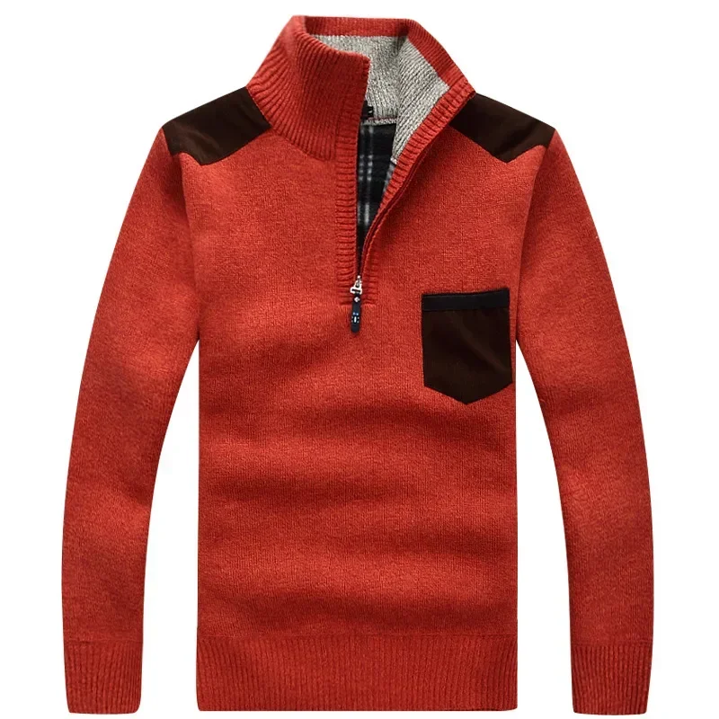 Winter Men's Turtleneck Sweater Half ...