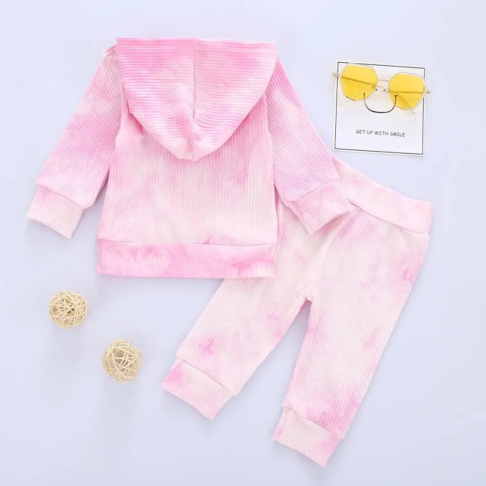 Boys And Girls Clothing Suits Autumn New Tie-Dye H...