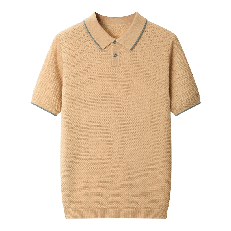 Summer Men's Polo Shirt Cashmere ...