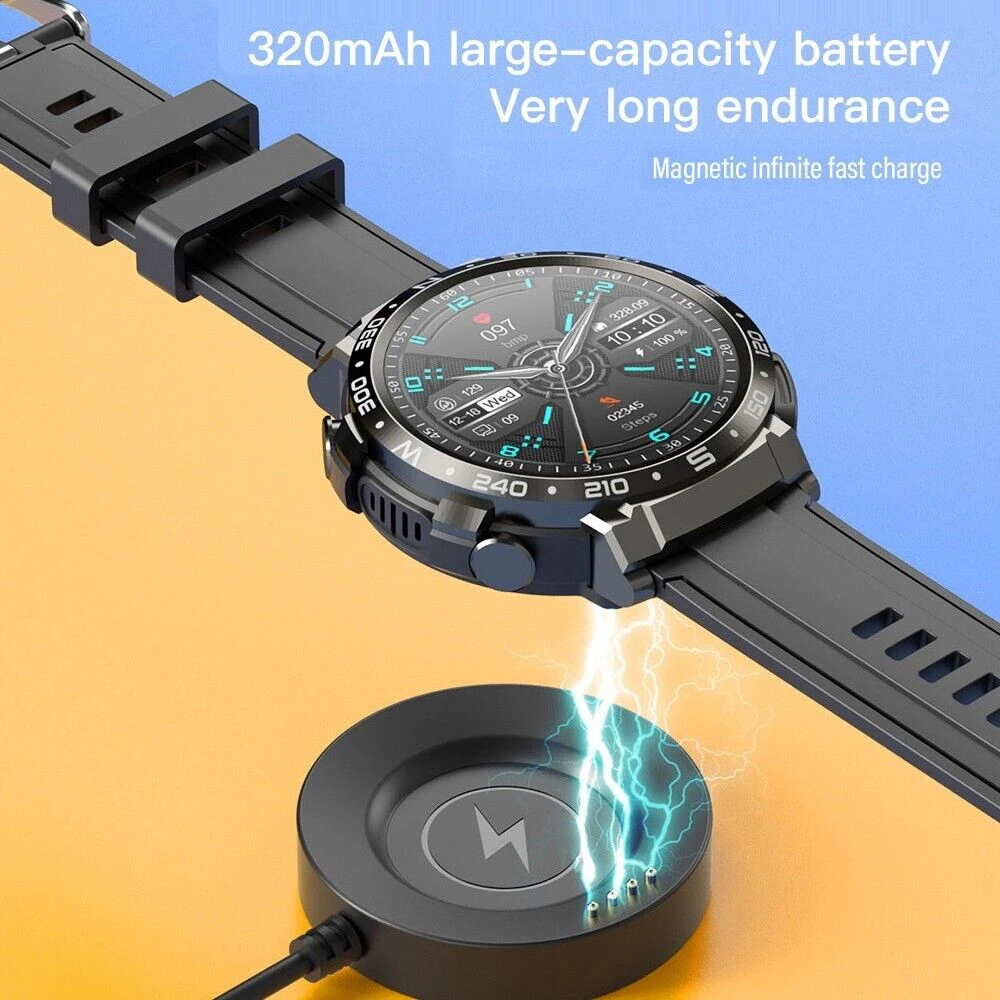 Wireless Bluetooth Dual Headset Earphones and Smart Watch - Waterproof Sports Smartwatch with Call, Health, Blood Pressure Monitoring and Music