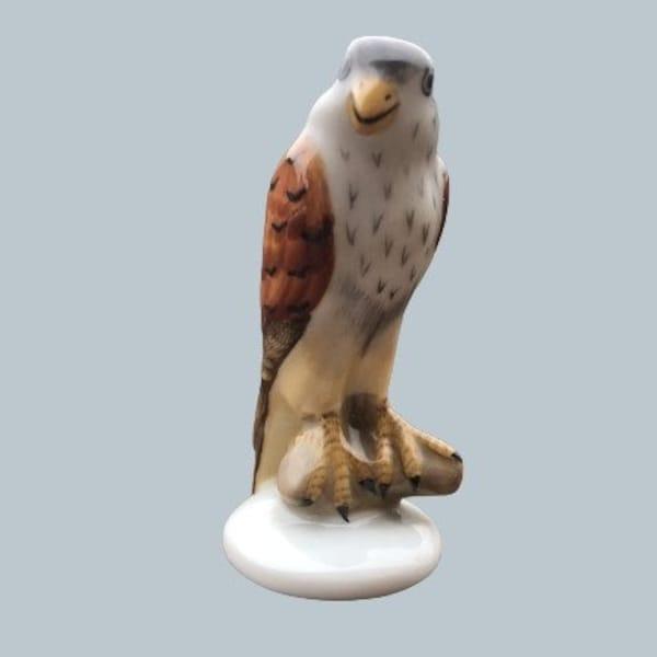 Falcon Figurine,Vintage,Porcelain Bird Figurine