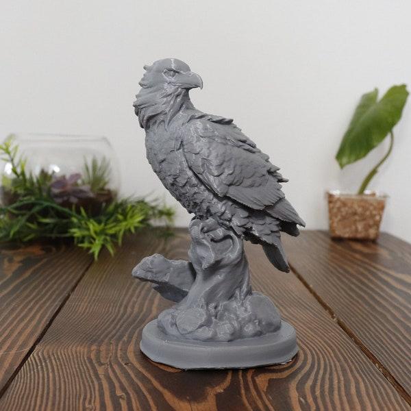 Falcon Bird Figure Hawk In Nature Miniature Statue 3D Printed Home Decor