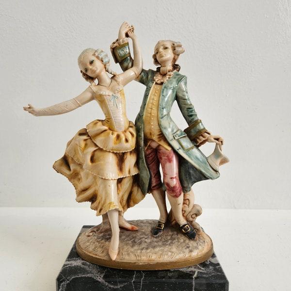 Handmade Marble Sculpture Of A Dancing Couple