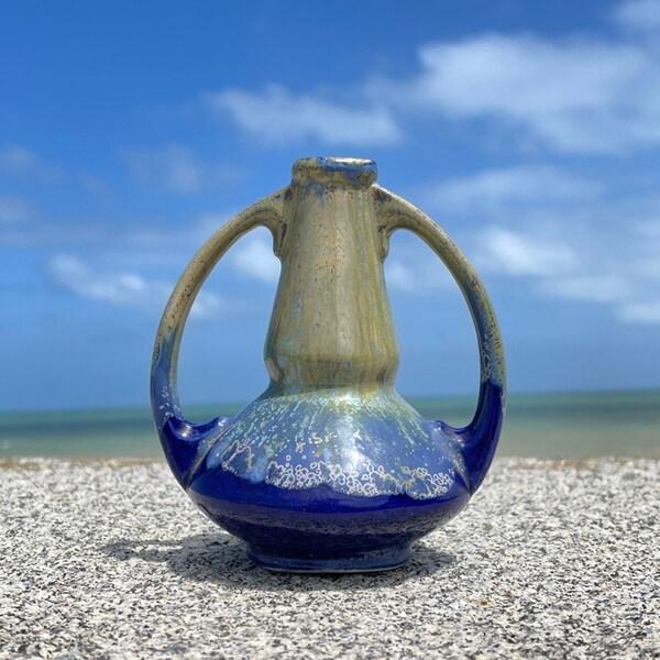 Vintage Glazed Ceramic Vase Amphora ...