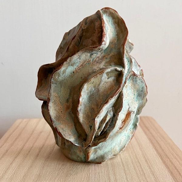 Ceramic Creature Vase | Handmade Ceramic Vase | Irregular Shape Vase | Seaweed Vase | Unique Gift | READY TO SHIP