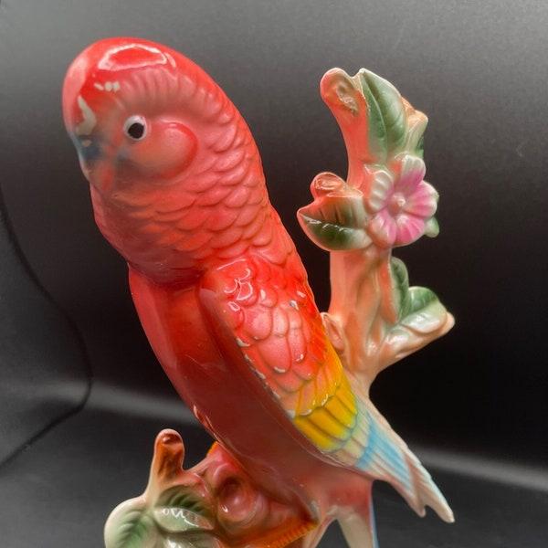 Vintage Delicate Ceramic Cardinal Bird Figurine