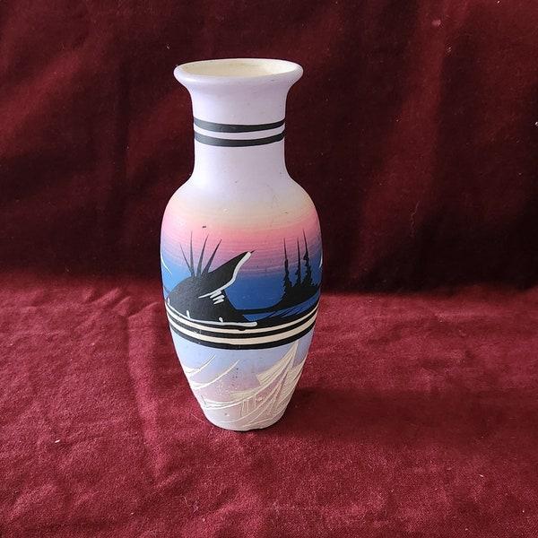 Handmade Pottery Home Decoration Artistic Conception Landscape Vase