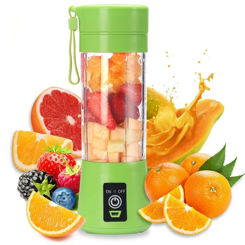 Portable Electric Fruit Juicer Tools Handheld Vegetable Juices r Blender Rechargeable Juice Making Cup With USB Charging Cable