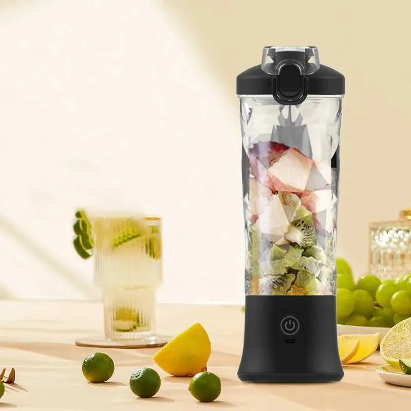 Juicers 600ML Multi Functional Fruit Juice Machine Charging Mini Juice Cup USB Household Juicer Portable Fruit Juice Mix Machine