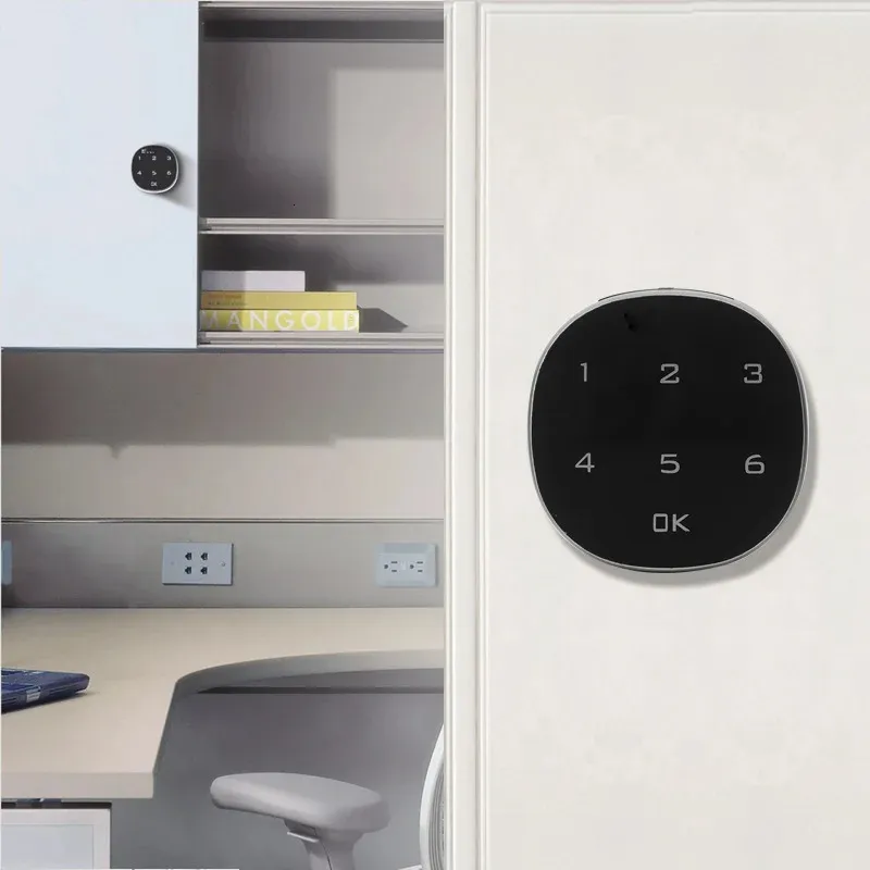 Smart Electronic Password Lock for Door - 6 Digits Security Lock for Wooden Cabinet, Drawer and Office File