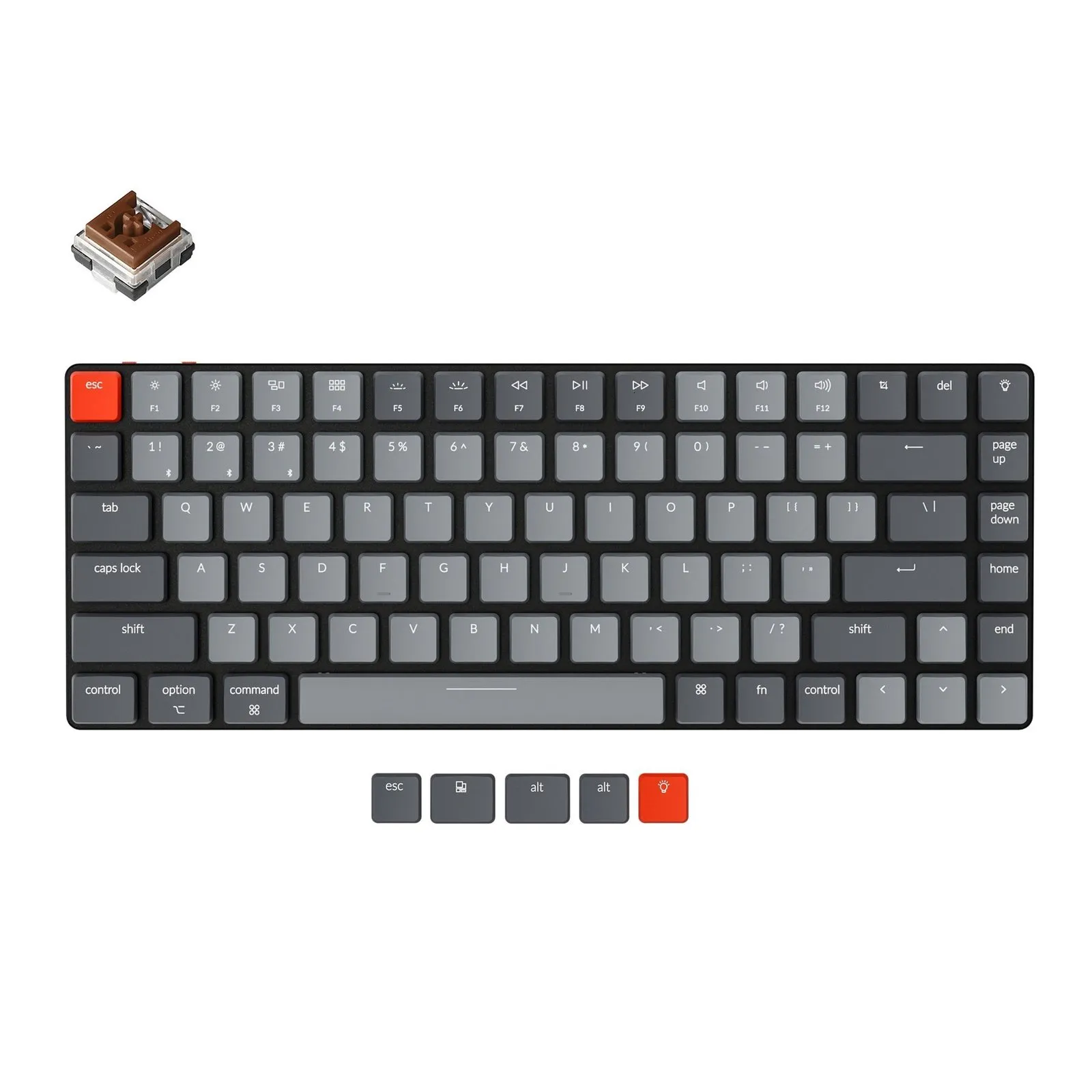 Ultra-Thin Wireless Mechanical Keyboard With Optic...