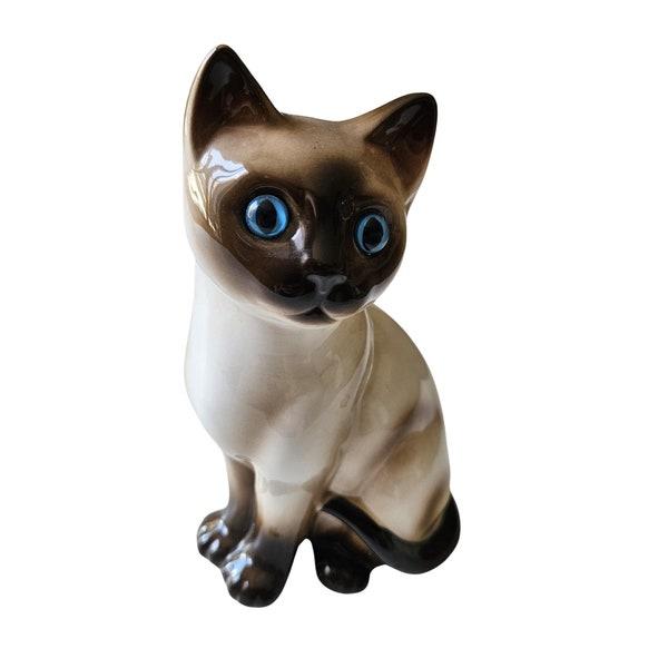 Vintage Porcelain Cat Statue Collectible For Cat Lovers