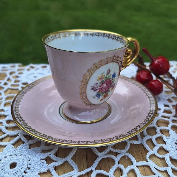 Vintage Tirschenreuth Bavaria Porcelain Cup and Sa...