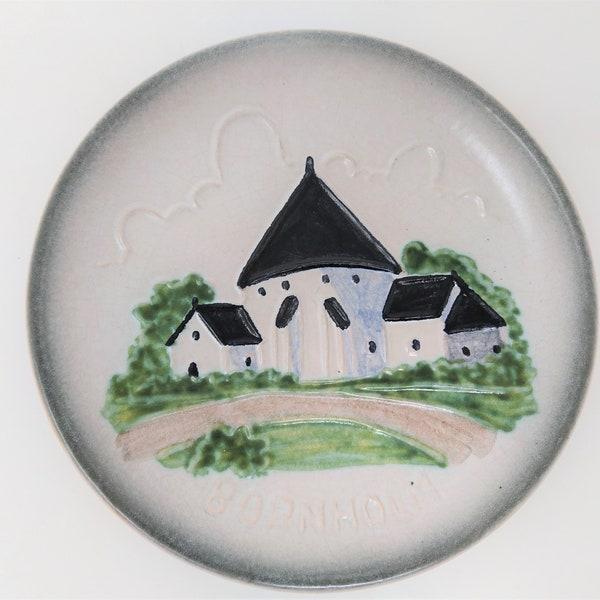 Exquisite Vintage Wall Plate Ceramic Pottery Round...