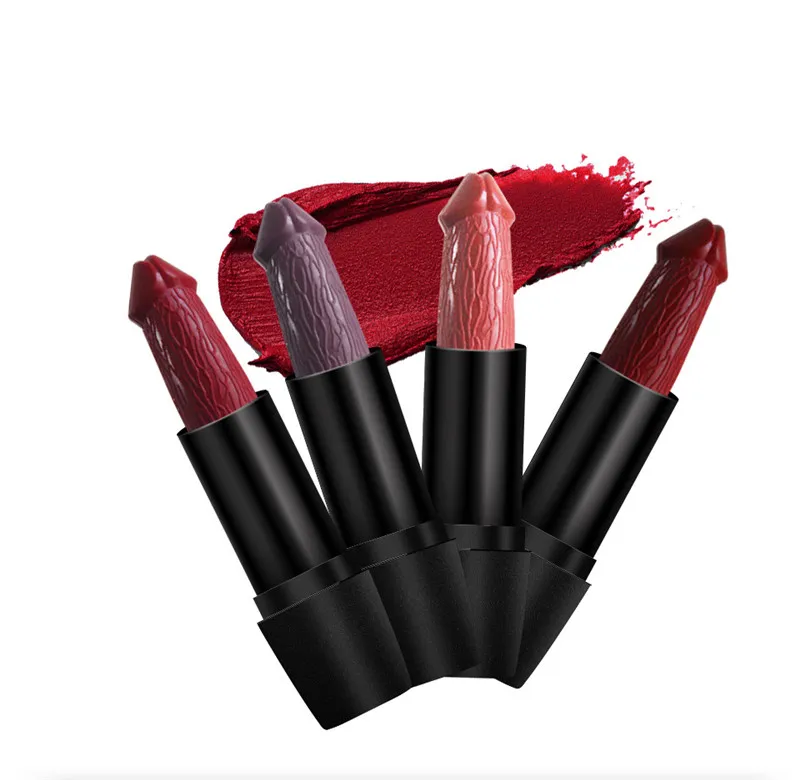 Mushroom Lipstick Long Lasting Moisture Cosmetic Rouge Pop Matte Lipstick Makeup 3.8g