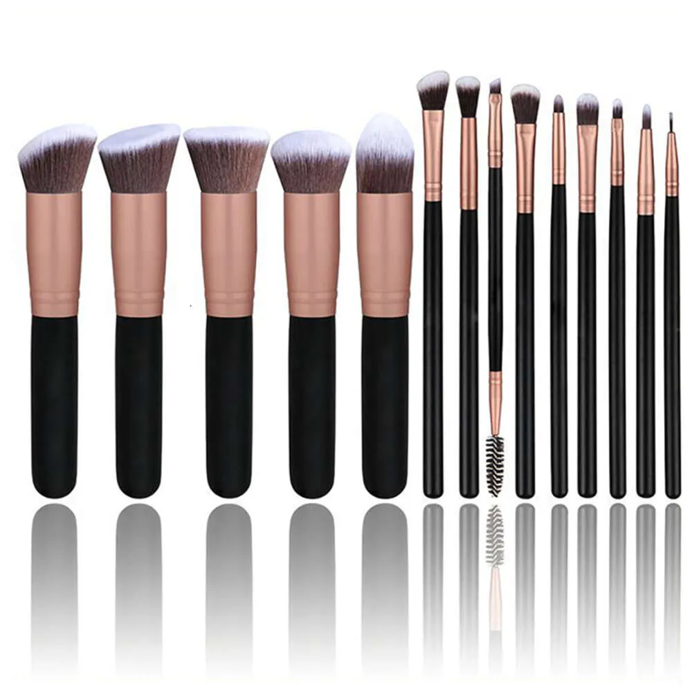 14pcs Makeup Brushes Set Foundation Concealer Powder Blusher Eyeliner Eyebrow Eyeshadow Lip Make Up Brush For Cosmetic Tool